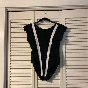 ❌[SOLD]❌ WORN ONCE - American Apparel black/white leotard